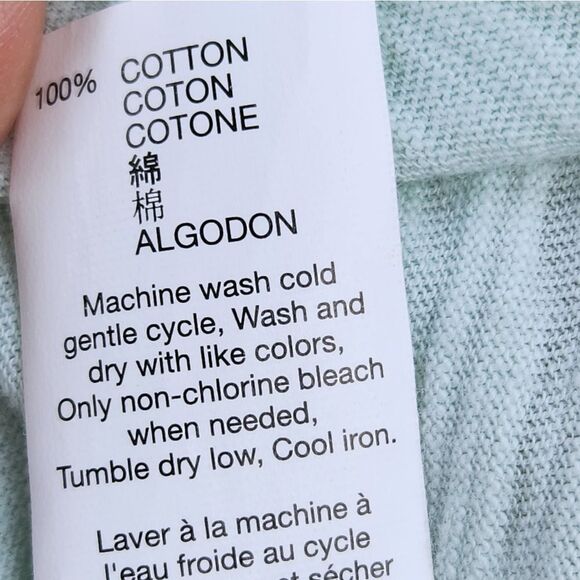 ☔️🍑Gap Mint Green Lightweight Long Sleeve Top Medium - Picture 8 of 10